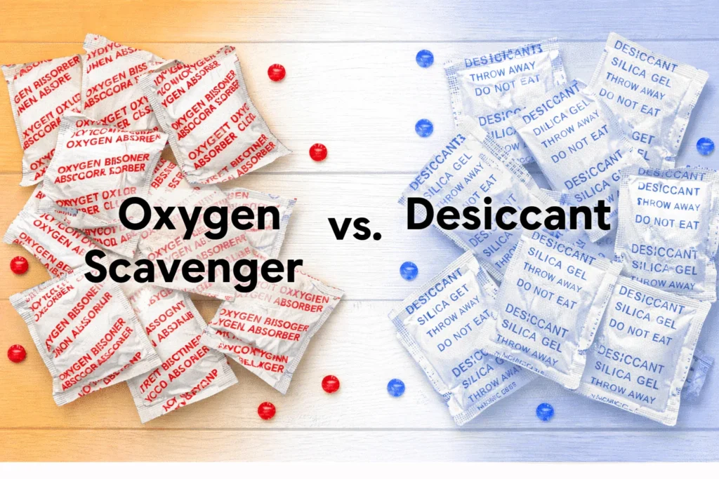 Oxygen Scavenger vs Desiccant: What’s the Difference and Which One Does Your Product Need?