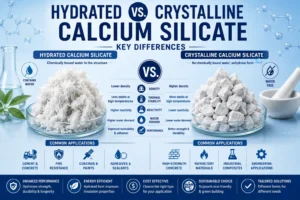 Hydrated vs. Crystalline Calcium Silicate