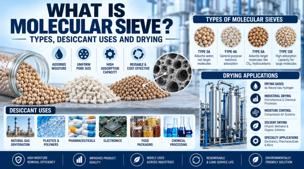 What is Molecular Sieve? Types, Desiccant Uses and Drying