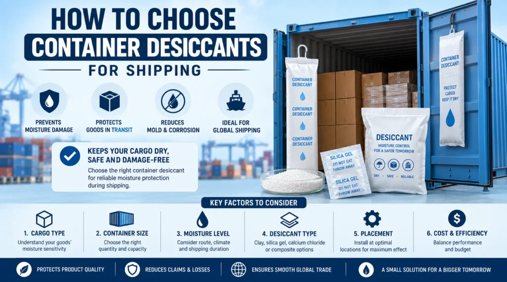 How to Choose Container Desiccants for Shipping