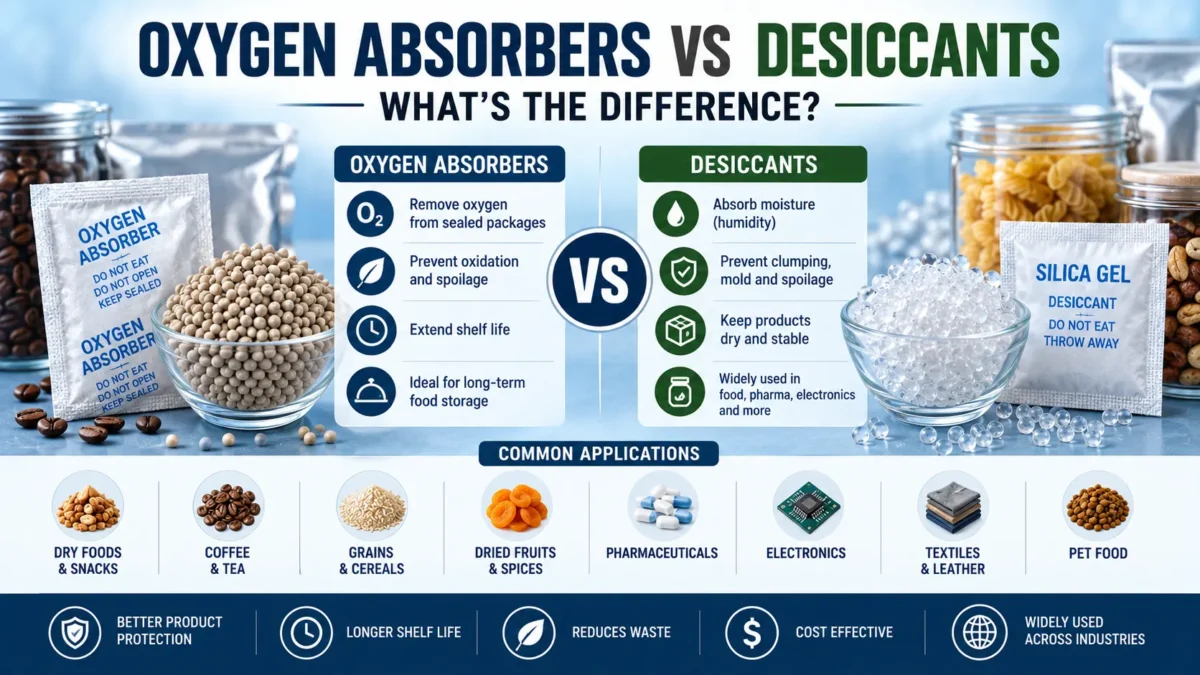Oxygen Absorbers vs Desiccants